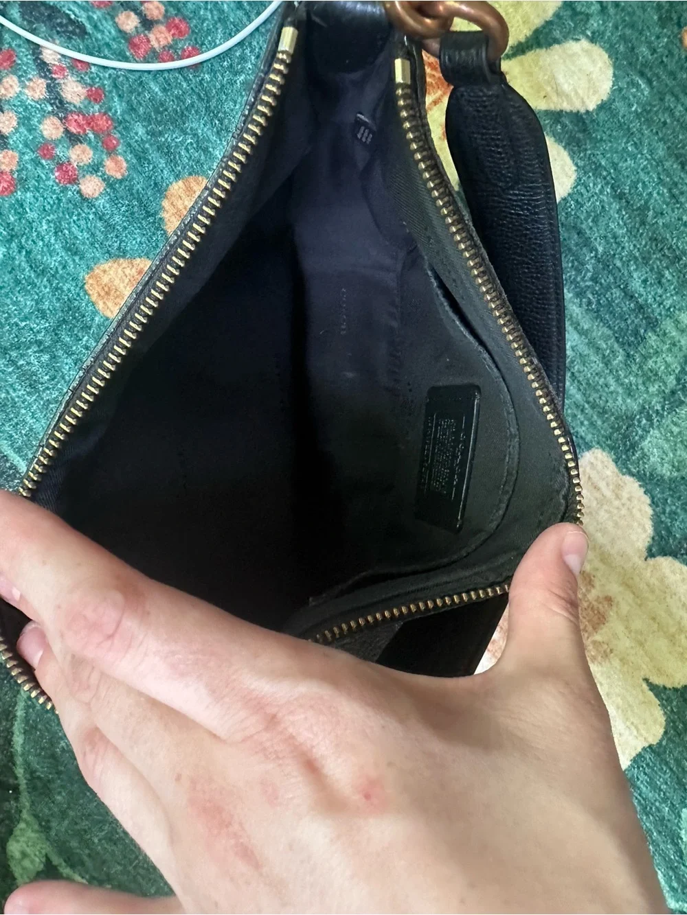 Coach Black Pebbled Leather Shoulder Bag | Sutton Hobo